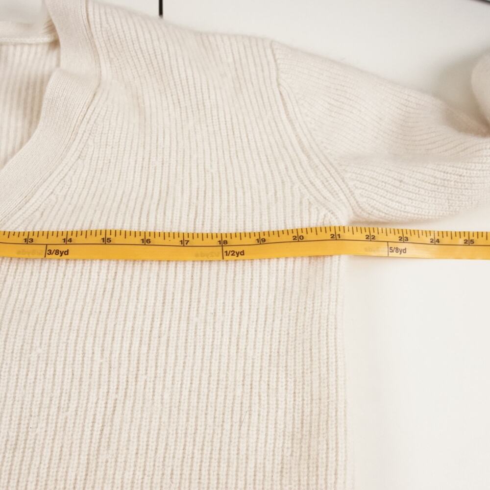Quince 100% Mongolian Cashmere Boyfriend Cardigan Ivory Cream Sweater Sz S - Picture 3 of 10